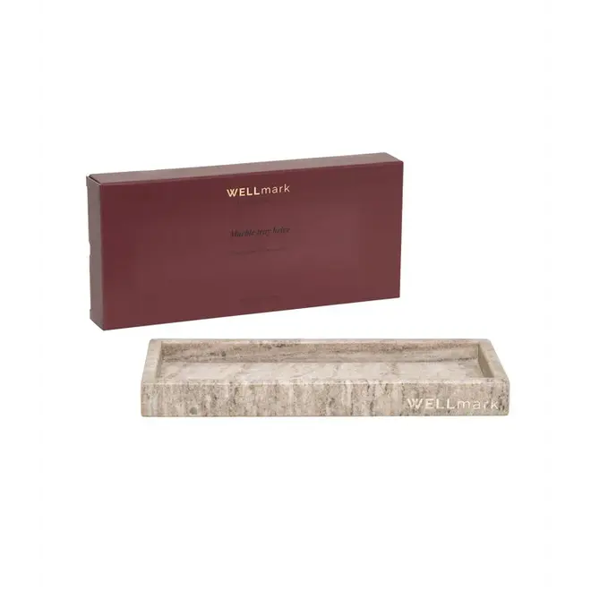Marble tray, beige