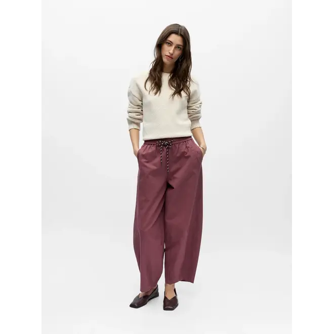 barrel pant met strikdetail