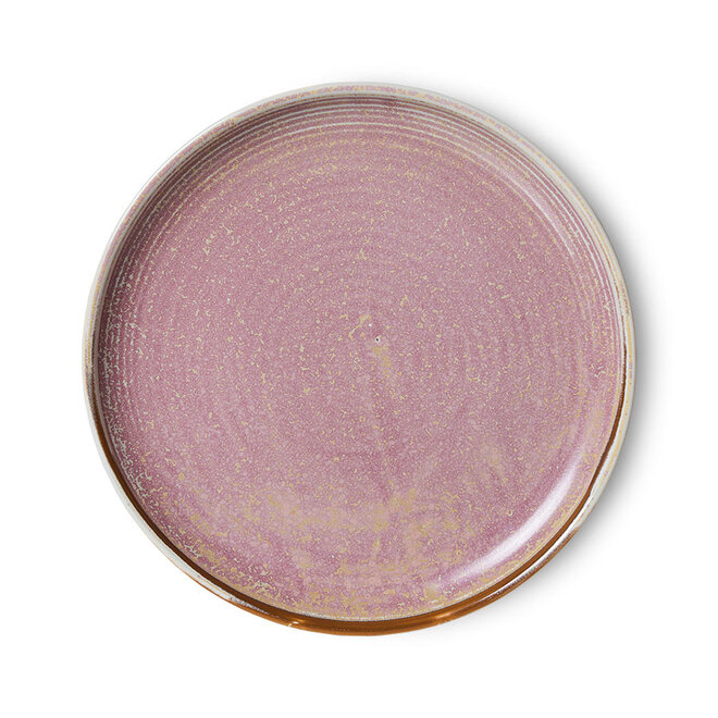 side plate rustic pink