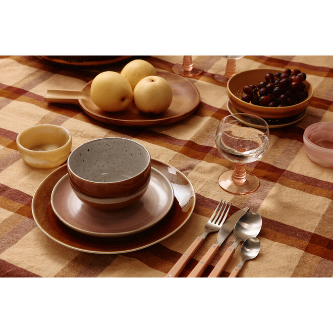 side plate rustic pink