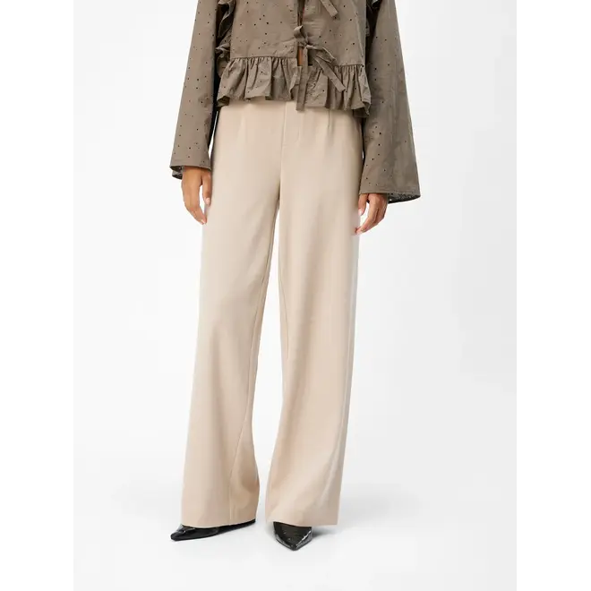 Lisa wide pants, humus/melange