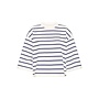 boatneck top gestreept blauw