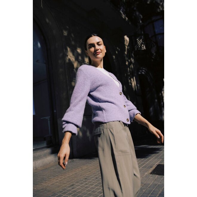 vest met accentmouwen