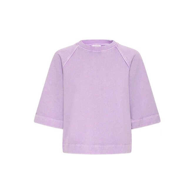 sweater korte mouw lavendel