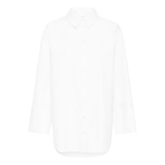 B.Young lange witte blouse