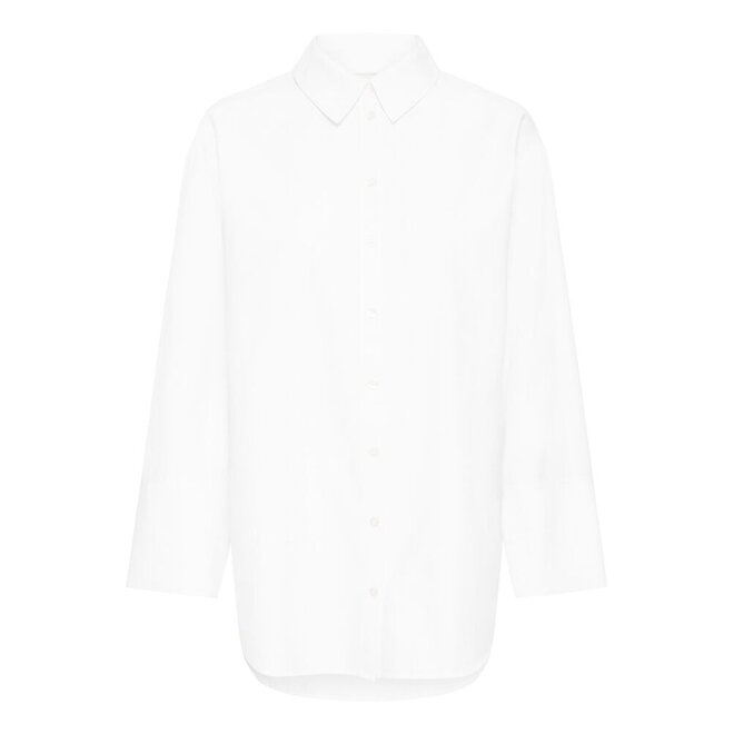 lange witte blouse