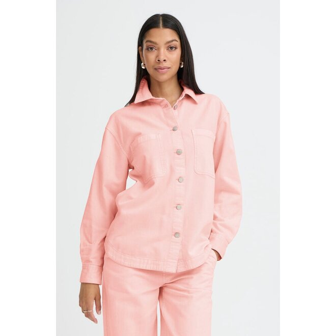 oversized jeansblouse pink