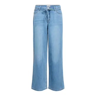 Object wideleg jeans met touwceintuur
