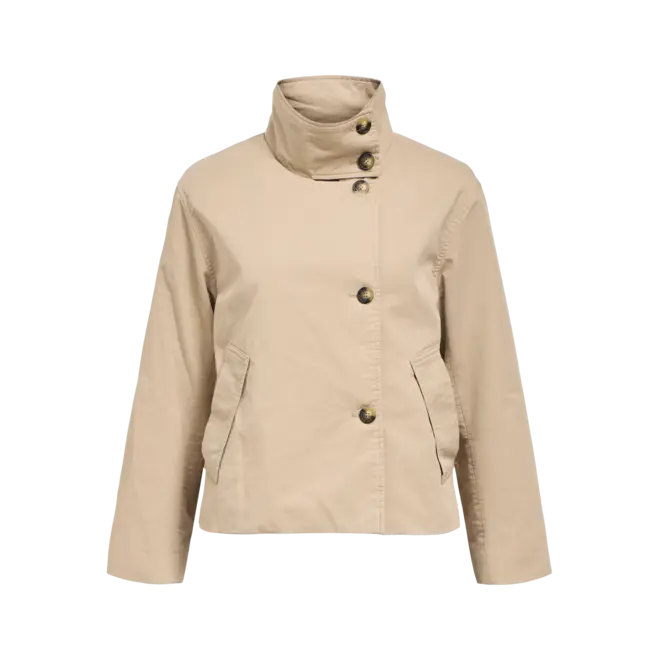 trenchcoat met opstaande kraag