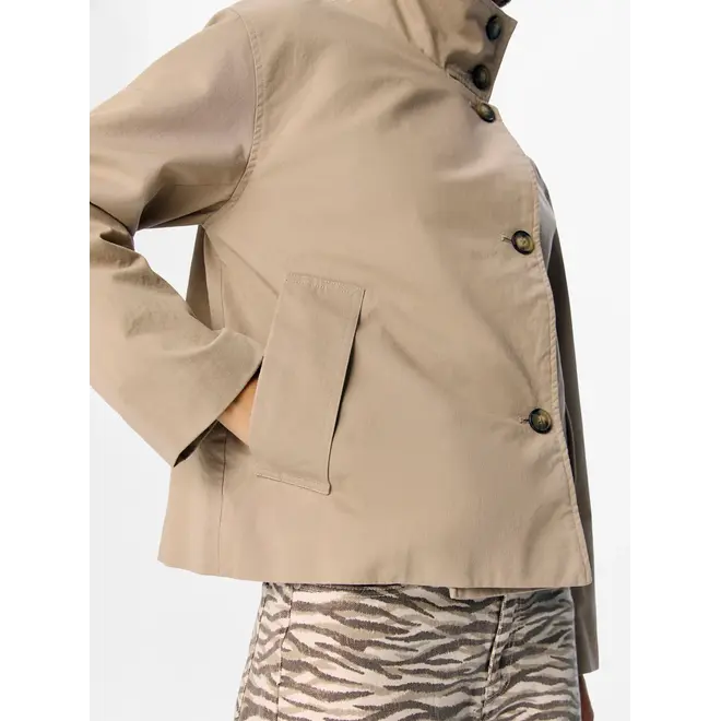 trenchcoat met opstaande kraag