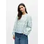 Object blouse met applicaties lichtblauw/ off white