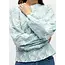 Object blouse met applicaties lichtblauw/ off white