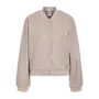 bomber jack wool look beige