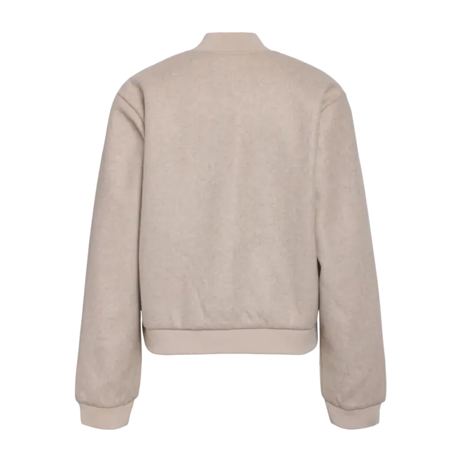 bomber jack wool look beige