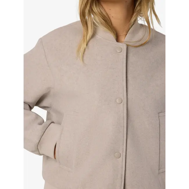 Noisy may bomber jack wool look beige