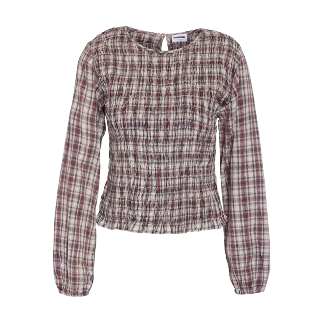 getailleerde blouse ruitjes