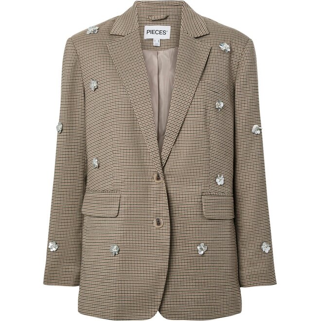 oversized blazer met applicaties