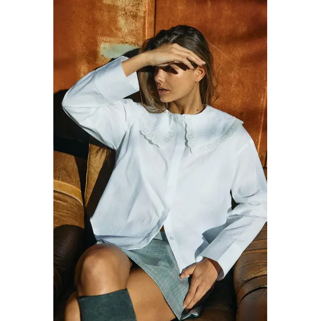 Noisy may blouse met kraag