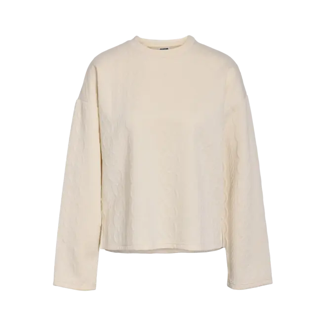 sweater met reliefprint