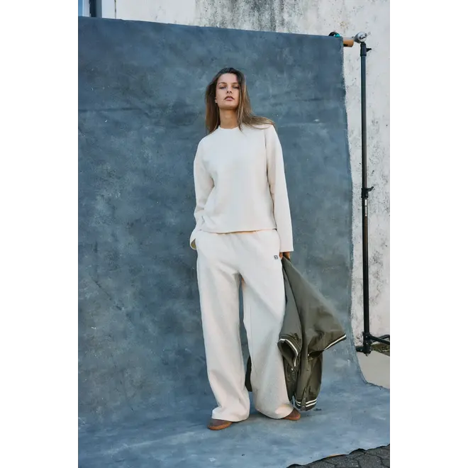 sweater met reliefprint