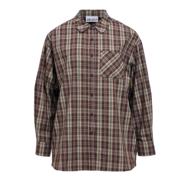 geruit overhemd met taillerknoopje