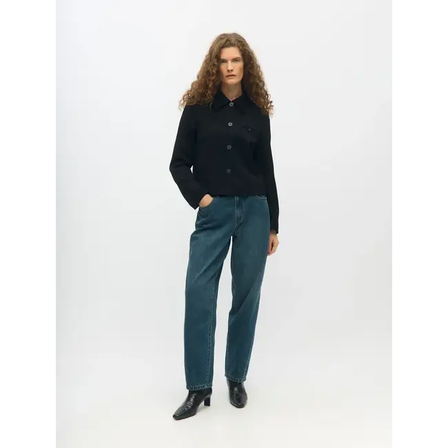 Object barrel jeans medium blue denim