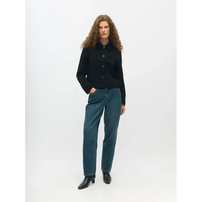 barrel jeans medium blue denim