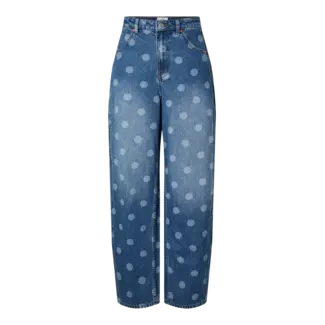 YAS barrel jeans met stippen