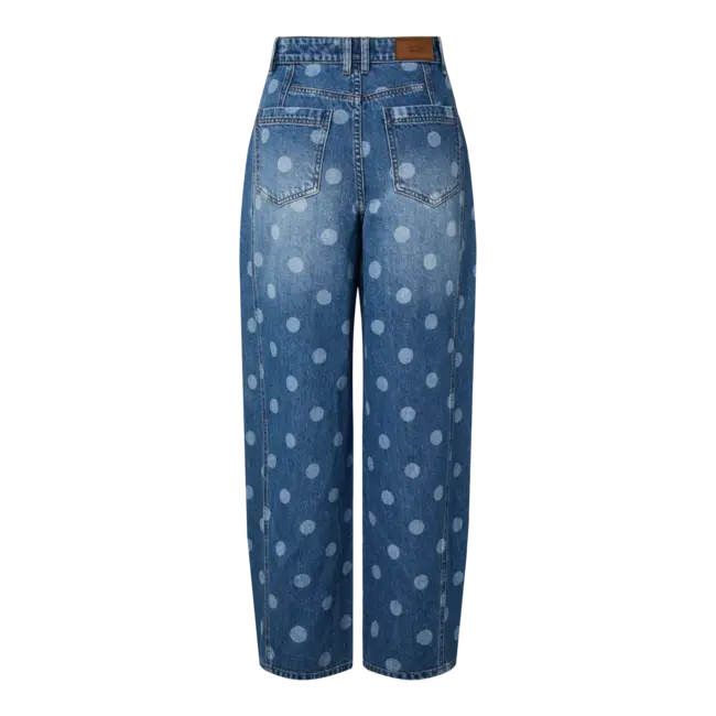 YAS barrel jeans met stippen