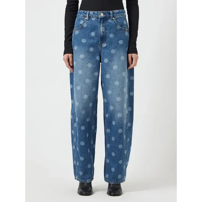 YAS barrel jeans met stippen