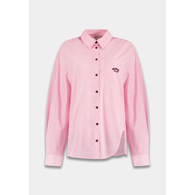 melina blouse pink stripe