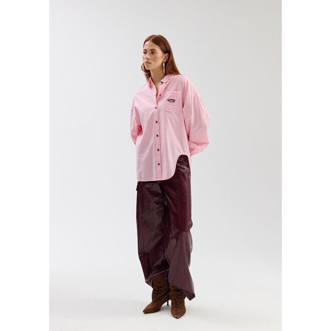 melina blouse pink stripe