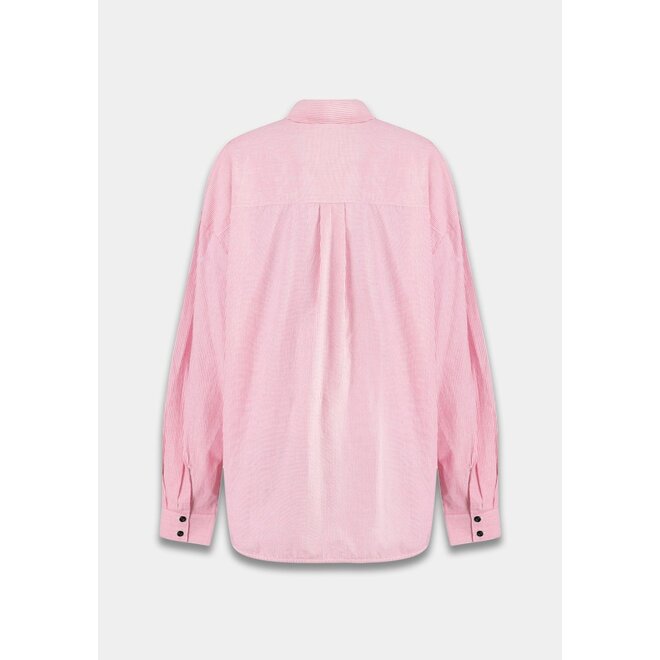 melina blouse pink stripe