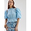 Harper&Yve jacey blouse met afneembare mouwen blauw