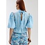 Harper&Yve jacey blouse met afneembare mouwen blauw