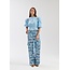 Harper&Yve jacey blouse met afneembare mouwen blauw