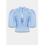 Harper&Yve jacey blouse met afneembare mouwen blauw