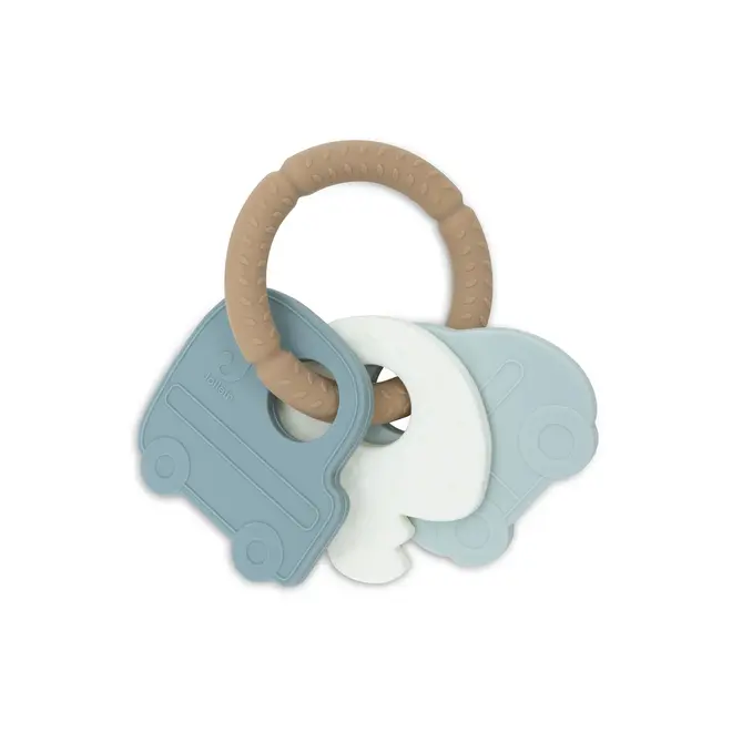 silicone teething ring keychain on the go