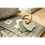 silicone teething ring keychain on the go