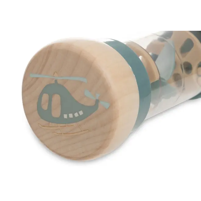 wooden rain rattle on the go