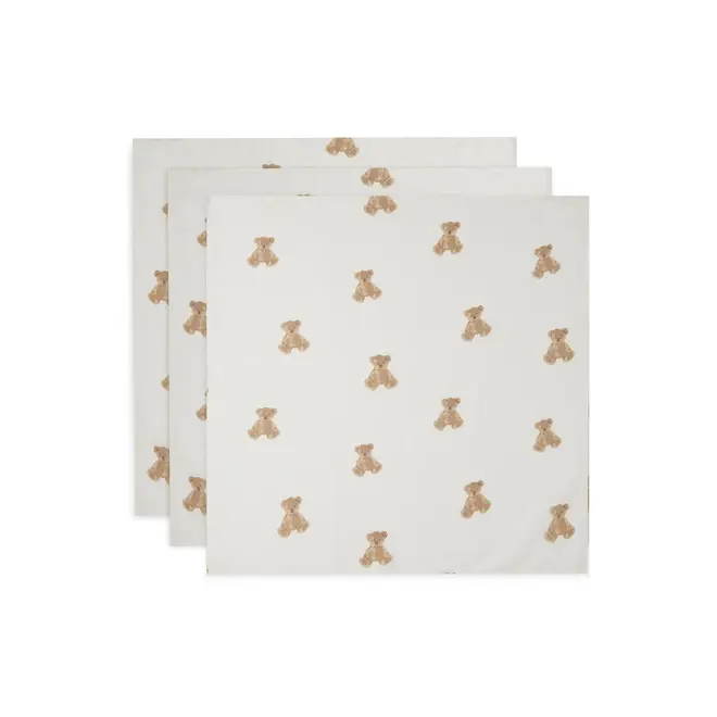 cloth muslin 70x70 cm, teddy bear