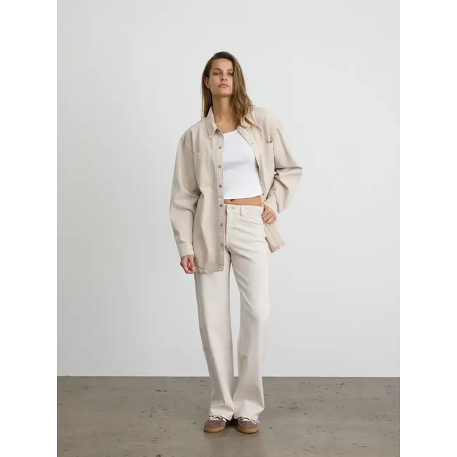 Noisy may straight jeans beige