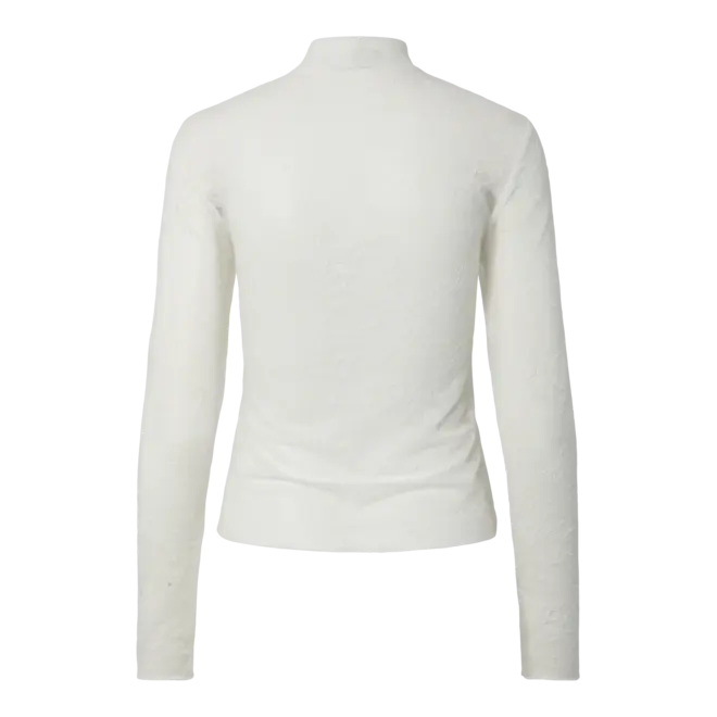 kanten mesh top off white