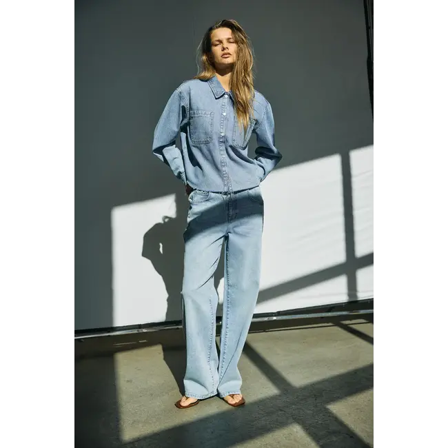 Noisy may baggy jeans light blue denim