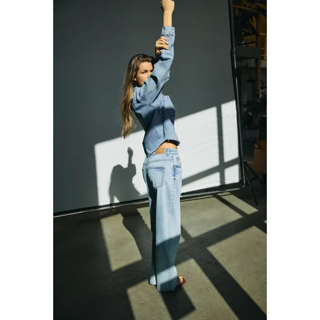 Noisy may baggy jeans light blue denim