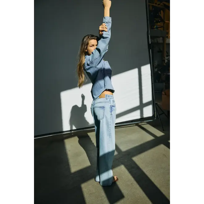 baggy jeans light blue denim