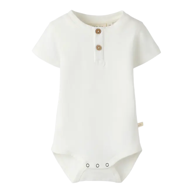 body met knoopjes off white