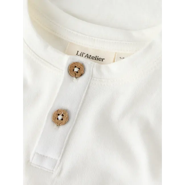 Lil' Atelier body met knoopjes off white