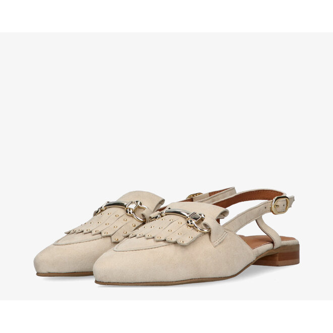 slingbacks beige suede