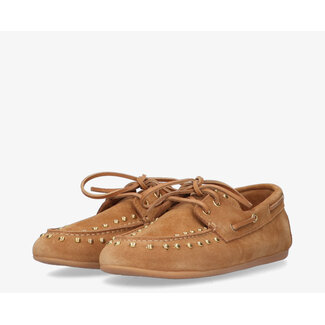 Tango loafers met studs camel